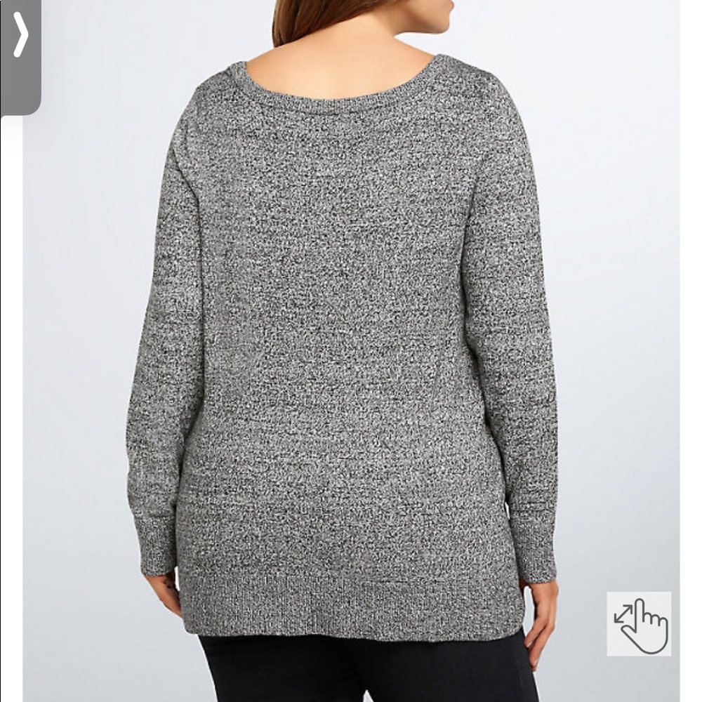 Torrid lips print crew neck sweater 100% cotton Size 3X - Picture 3 of 5